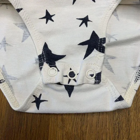 ROCK YOUR BABY Girls Stars Leotard 2-4 2T 3T 4T S Small Toddler Star Bodysuit - Picture 4 of 5